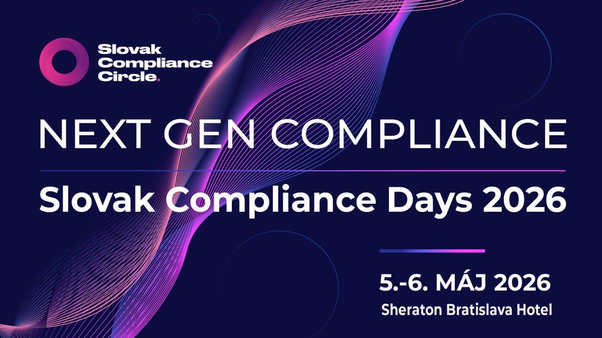Join us for 𝗦𝗹𝗼𝘃𝗮𝗸 𝗖𝗼𝗺𝗽𝗹𝗶𝗮𝗻𝗰𝗲 𝗗𝗮𝘆𝘀 𝟮𝟬𝟮𝟲, the largest compliance conference.
May 5-6, 2026, Sheraton Bratislava Hotel, Slovakia
Registration: slovakcompliancecircle.sk/podujatia/
BritCham members receive a 15% discount, please contact us at info@britcham.sk