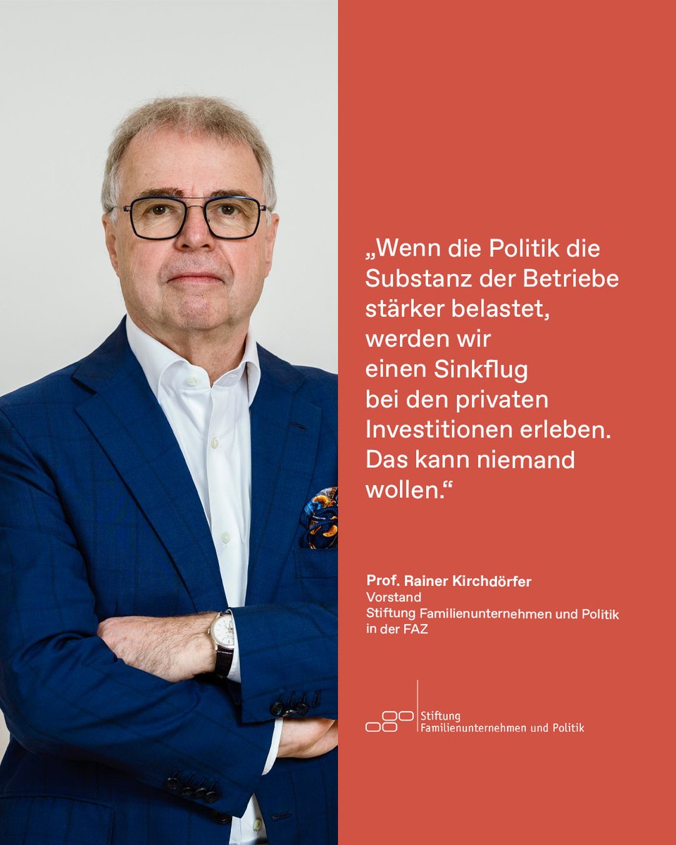StiftungFamPol's tweet photo. Eine @ifo_Institut-Umfrage unter 900 Familienunternehmen bestätigt: Die Verschonungsregeln bei der #Erbschaftsteuer bewähren sich. 
#Pressemitteilung➡️https://t.co/R9vd5Jj33g https://t.co/zo2qe576Bm