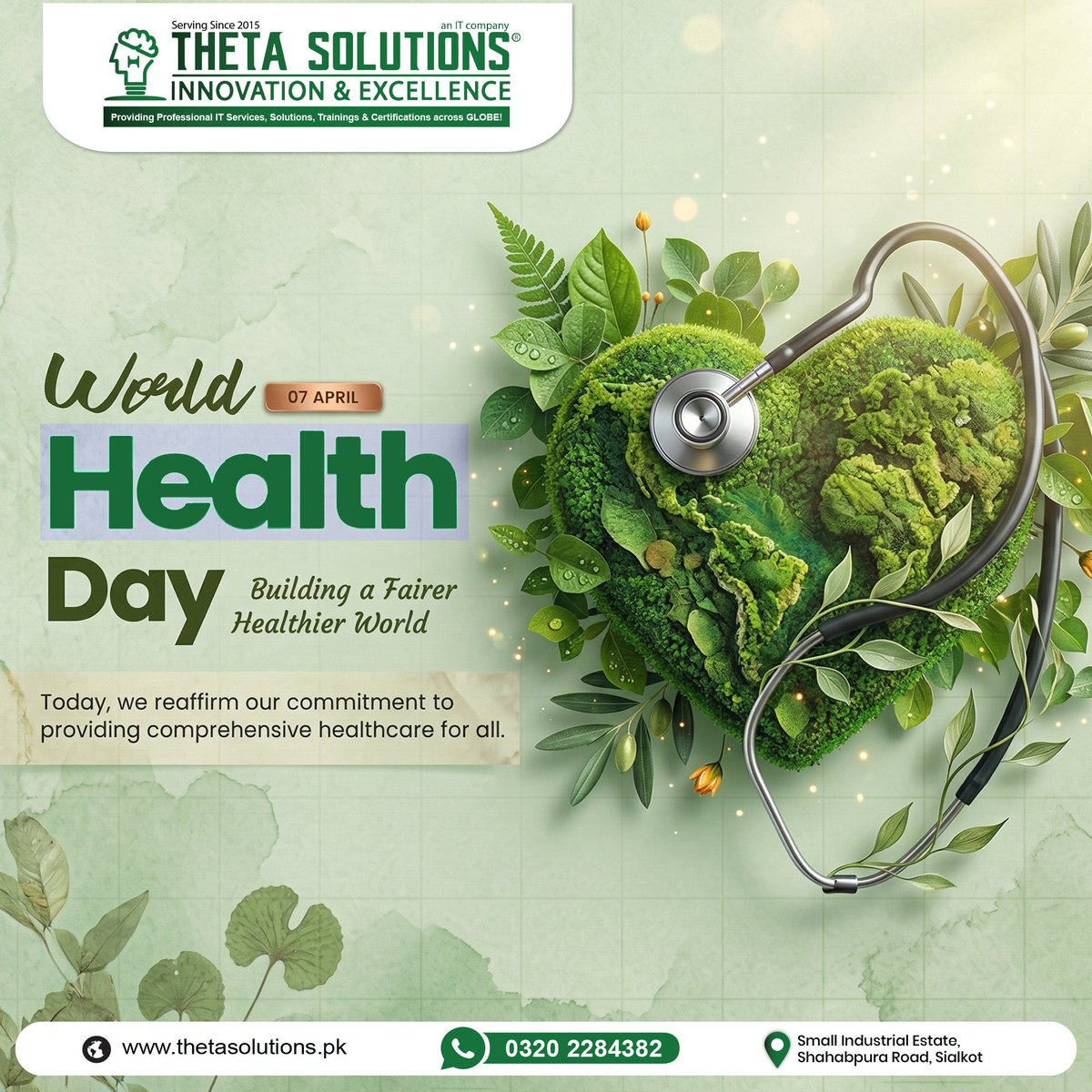 ThetaSolutions's tweet image. 💻🌍 Happy World Health Day!
⠀
At Theta Solutions, we know that technology connects the world, but a healthy world powers innovation. Today, let’s commit to a fairer, healthier future where tech and well-being go hand in hand. 💚✨
⠀
#WorldHealthDay #TechForHealth