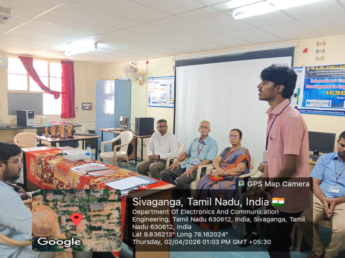 ACIC_MIF's tweet photo. Glimpses of the One Day Innovation Fest organised by ACIC-Mepco Innovative Foundation at our Academic Partner KLN College of Engineering, Madurai on 02/04/2026. Around 30 Startup Aspirants from various Domains actively showcased their innovations. https://t.co/GzDZTnFcas
