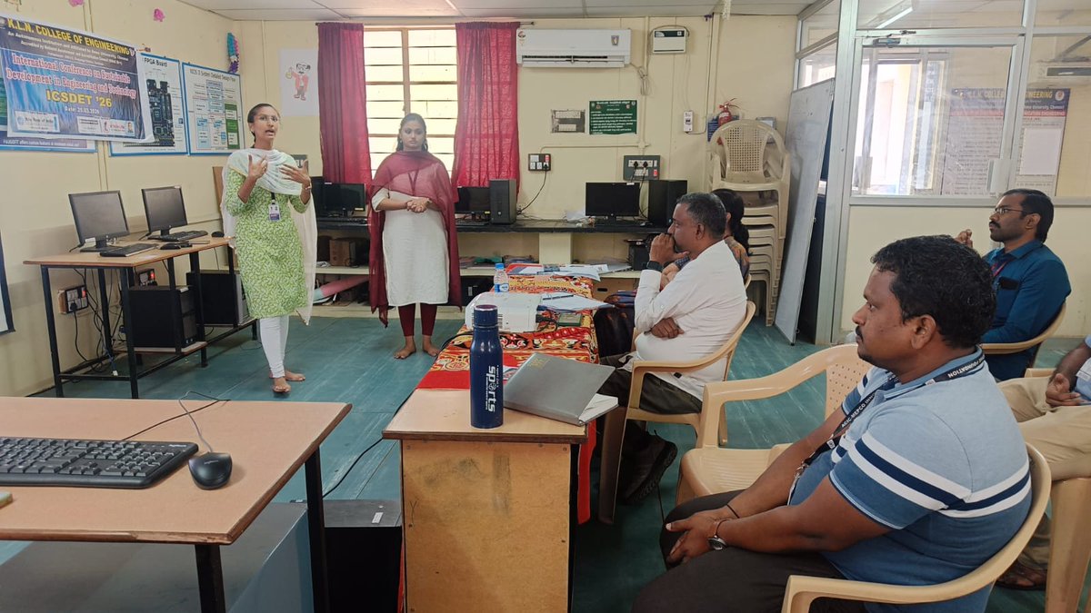 ACIC_MIF's tweet photo. Glimpses of the One Day Innovation Fest organised by ACIC-Mepco Innovative Foundation at our Academic Partner KLN College of Engineering, Madurai on 02/04/2026. Around 30 Startup Aspirants from various Domains actively showcased their innovations. https://t.co/GzDZTnFcas