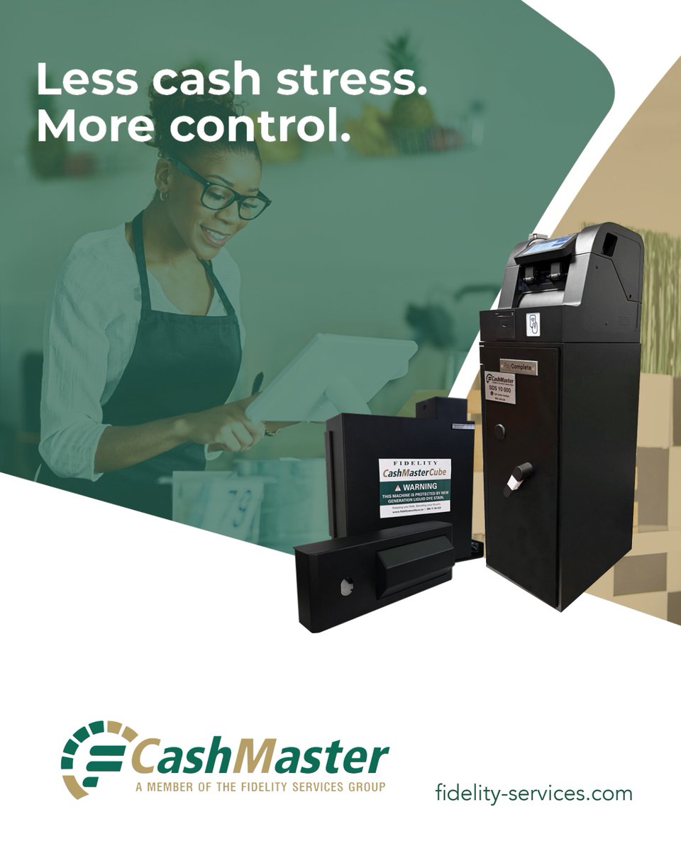 Fidelity_Secure's tweet image. Smarter cash management starts here.

CashMaster simplifies how you manage cash — improving accuracy, saving time, and reducing risk so you can focus on running your business.

#CashManagement #BusinessEfficiency #FinancialSolutions