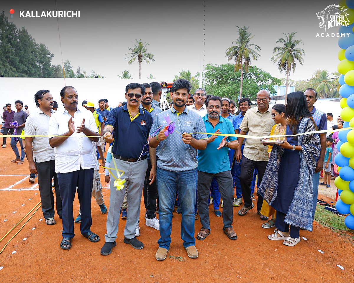 SuperKingsAcad's tweet image. Super Kings Academy expands to #Kallakurichi 💛

Glimpses from the opening ceremony at
AKT Institutions 📍

Join the #SummerCamp now 🏏

#SuperKingsAcademy #TrainLikeASuperKing #SKAKallakurichi