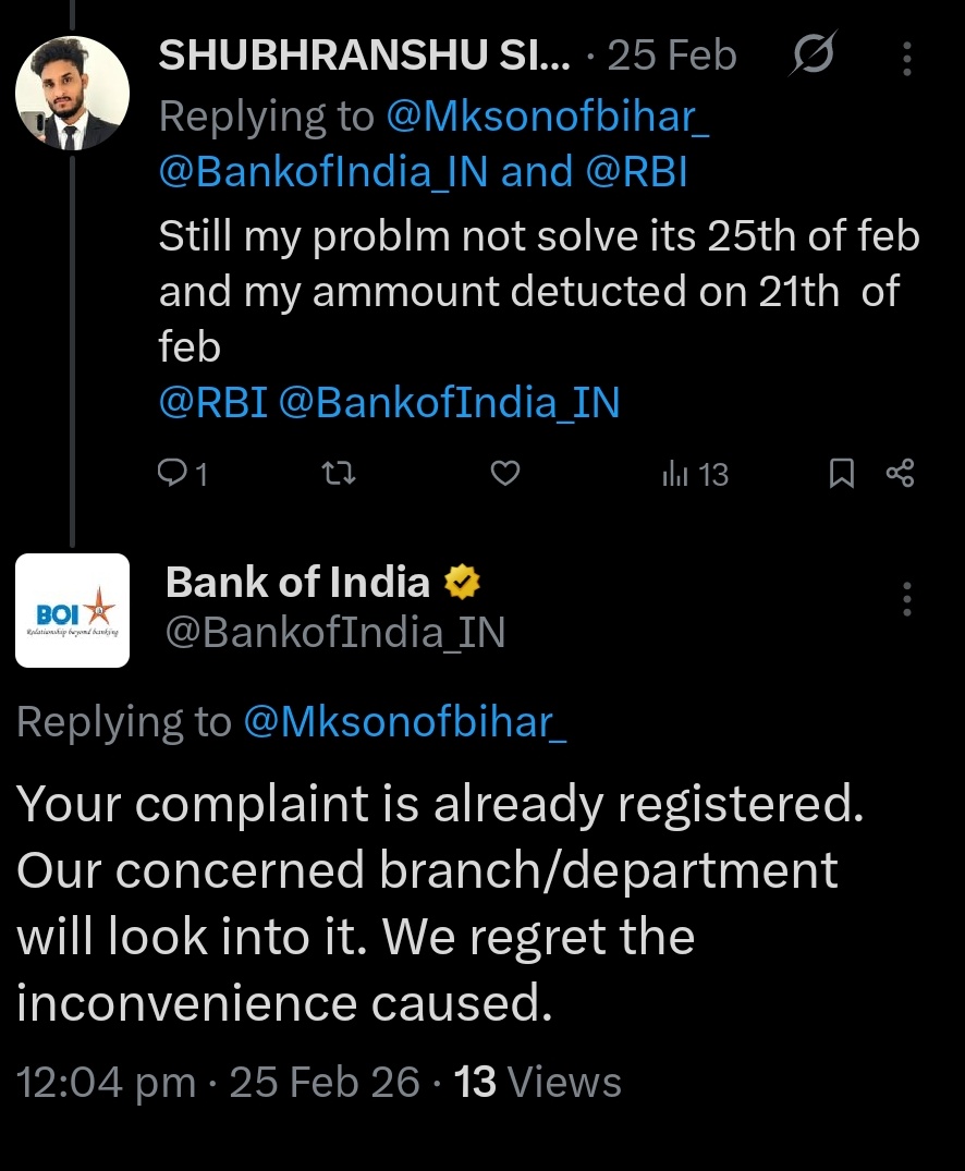 Mksonofbihar_'s tweet photo. महोदय 2 महीने पहले बैंक ऑफ़ इंडिया के डिजिटल रूपी  वॉलेट से ₹1500 रिडीम किया था आज तक वह पैसे मेरे में अकाउंट में नहीं आए हैं और डिजिटल वॉलेट से भी कट चुके हैं 20 बार से ज्यादा ब्रांच जा चुका हूं और ट्विटर पर भी कई बार शिकायत कर चुका हूं मेरी कोई मदद नहीं हो रही https://t.co/TtgNYENkSH
