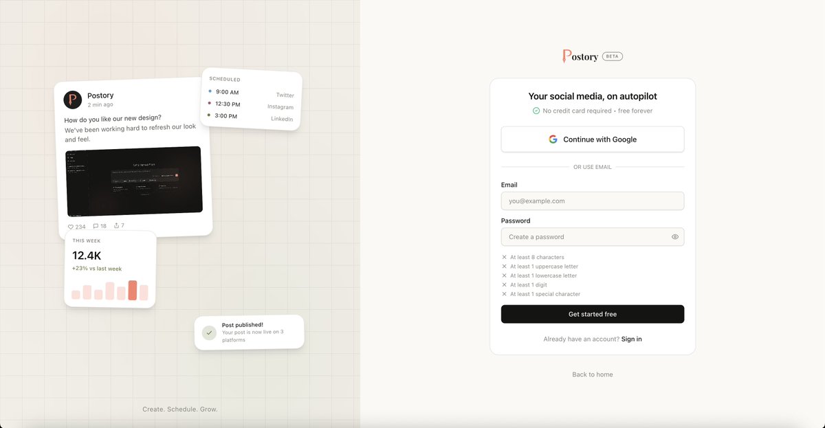 postory_io's tweet photo. The moment after signup is the most important moment in your product.

We reworked our onboarding to make sure users always know what to do next - no confusion, no dead ends. https://t.co/vhDoQNOVVG