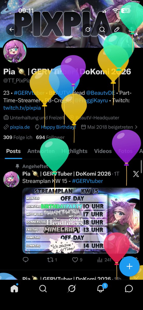Pia 🪐 | GERVTuber | DoKomi 2026 tweet media