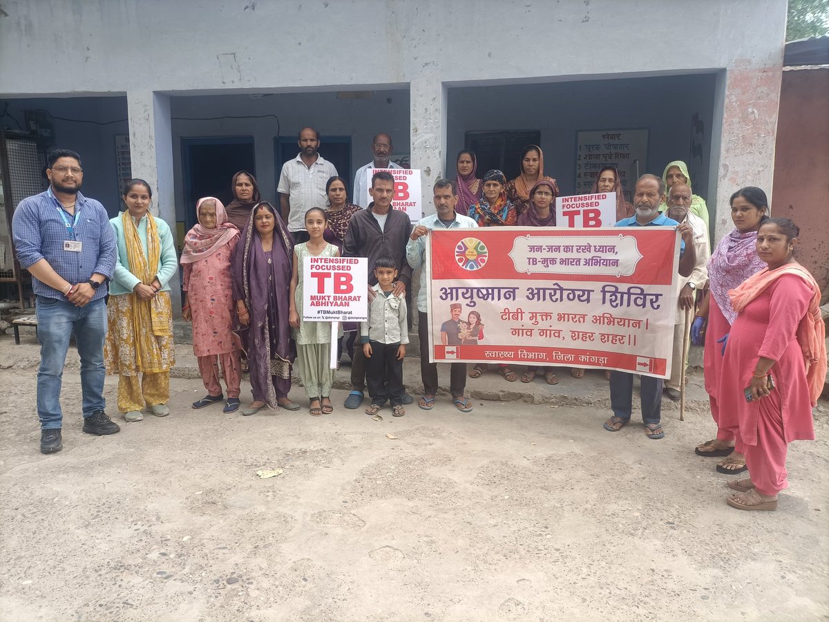 KangraNtep's tweet photo. “गांव-गांव, शहर-शहर – स्वास्थ्य सेवाएं हर घर तक” Ayushman Arogya Shivir at Village Rajpalwan, AAM Riali, Block Fatehpur.
Handheld Portable X-ray & NCD screening of vulnerable population conducted.
#AyushmanArogyaShivir #HealthForAll #NCDScreening #HealthcareAtDoorstep @dtohpkgr https://t.co/M6kMSHd5PK