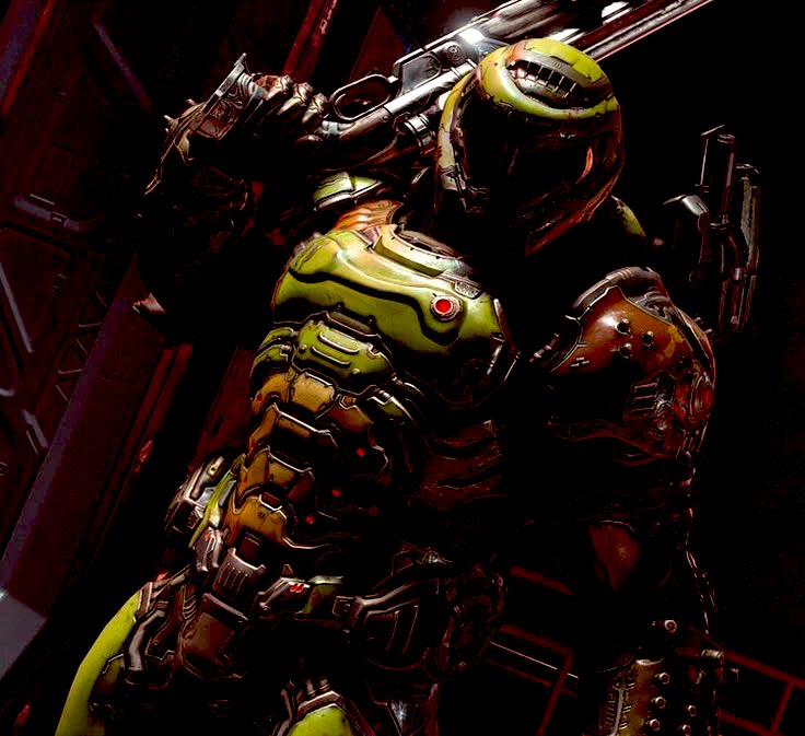 ⠀       
He didn’t know what a ‘space pirate’ was, but the thing that tried to attack him kinda looked like a demon… 

Hoisting him super shotgun on his shoulder he followed the armor clad woman…

He wanted to kill more of these ‘space pirate’ demons…
⠀