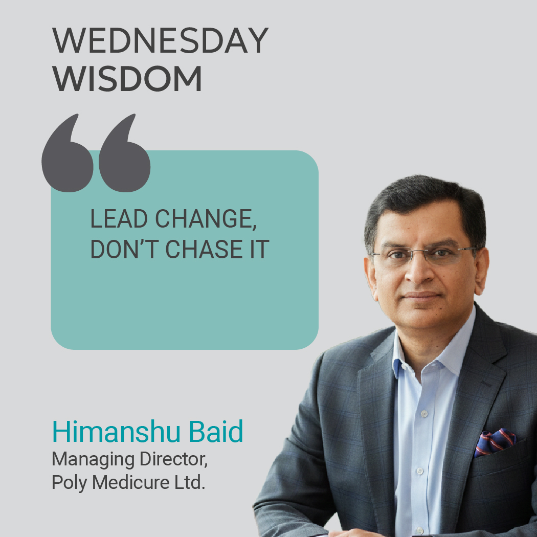 Polymedicure's tweet image. #wednesdaywisdom
"Lead change, don't chase it"

#success #successquotes #leadershipquotes #learnings