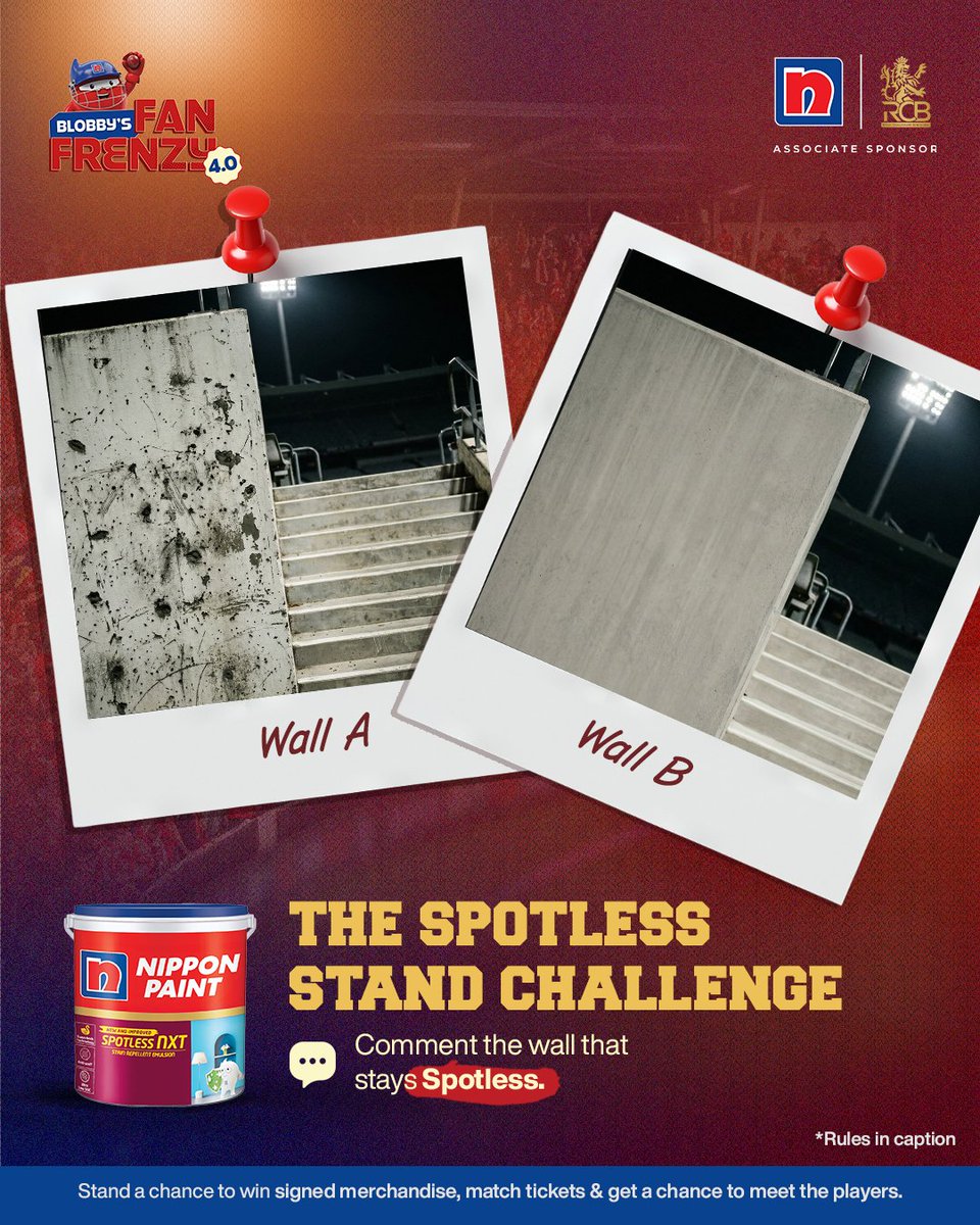 NipponIndia's tweet photo. Can you guess which wall is protected by Spotless Nxt? Tweet your replies in the comment with #SpotlessNxt
4 Rules for Blobby's Fan Frenzy 4.0:
1. Comment your answers tagging 3 friends
2. Use #BlobbysFanFrenzy #NipponPaintIndia
3. Follow @nipponindia
4. RT this.
 #ContestAlert https://t.co/zvBT4h4vW3