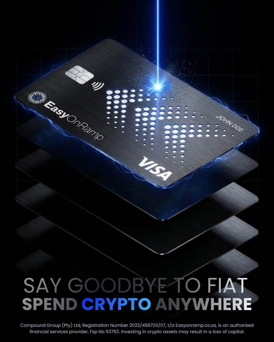 EasyOnRamp_'s tweet photo. COMING SOON: 
Launching end of April Sign up today to join the waiting list for our Crypto Card. 

Disclaimer: Crypto investments carry risk. EasyOnRamp is an authorised FSP 53762
