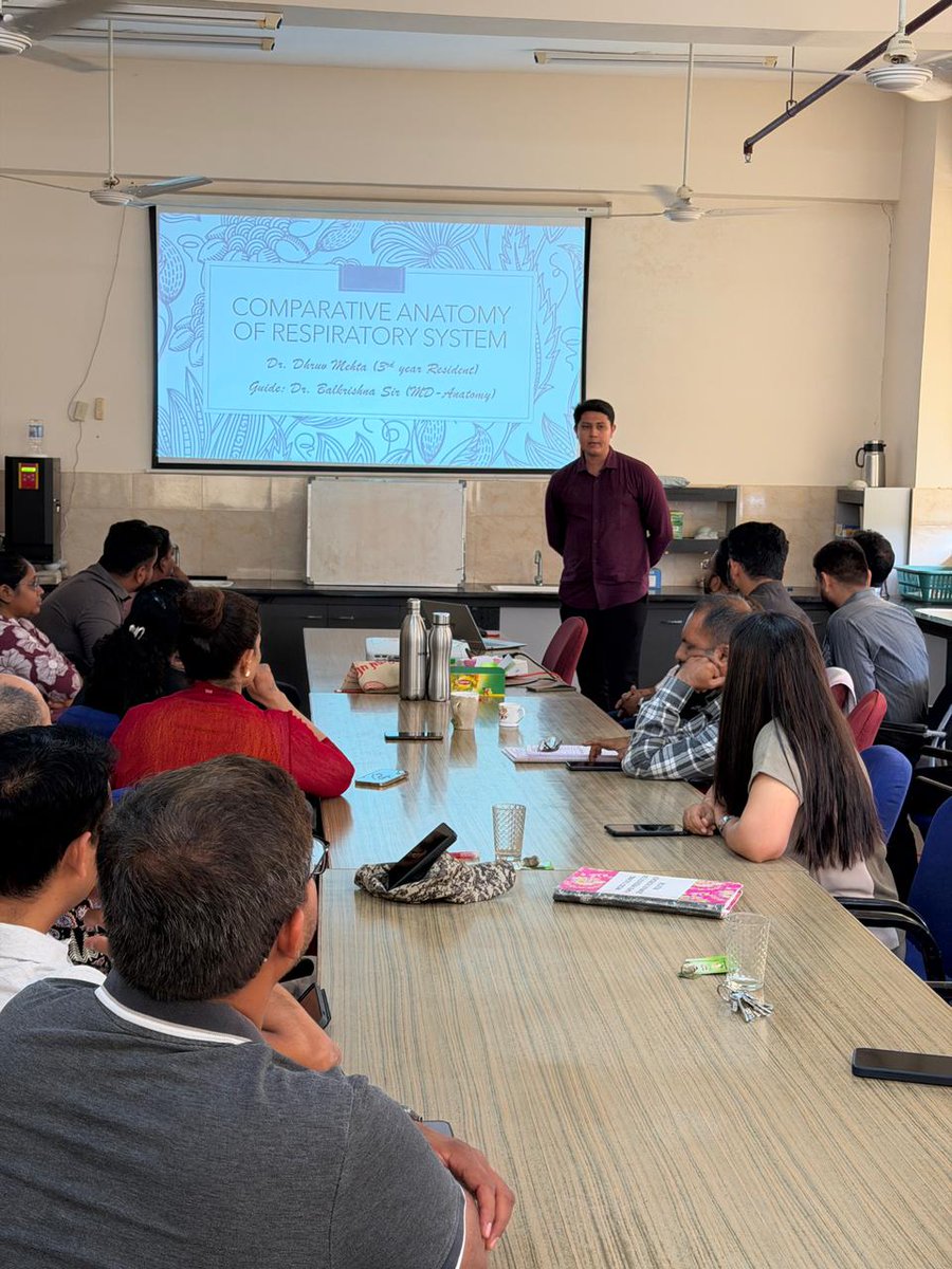 The Department of Anatomy hosted a successful Academic Seminar today! 🧠 Led by our HOD, the session focused on knowledge sharing and professional development for our residents and faculty. We remain committed to academic excellence and continuous learning.