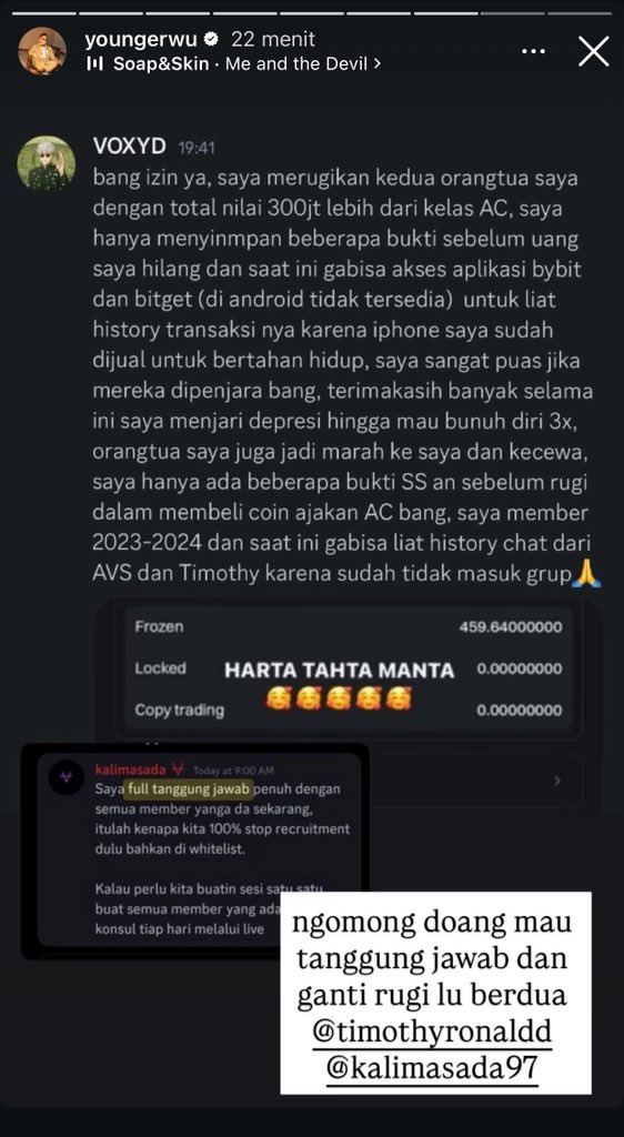 hikaricrypto_'s tweet photo. BREAKING🚨:  
Korban Akademi Crypto Ungkap Kerugian Rp300 Juta Lebih, Orang Tua Jadi Korban!

Seorang korban Akademi Crypto (AC) bernama VOXYD mengaku mengalami kerugian lebih dari Rp300 juta bersama kedua orang tuanya setelah mengikuti kelas AC. https://t.co/d3TGJtTLTG