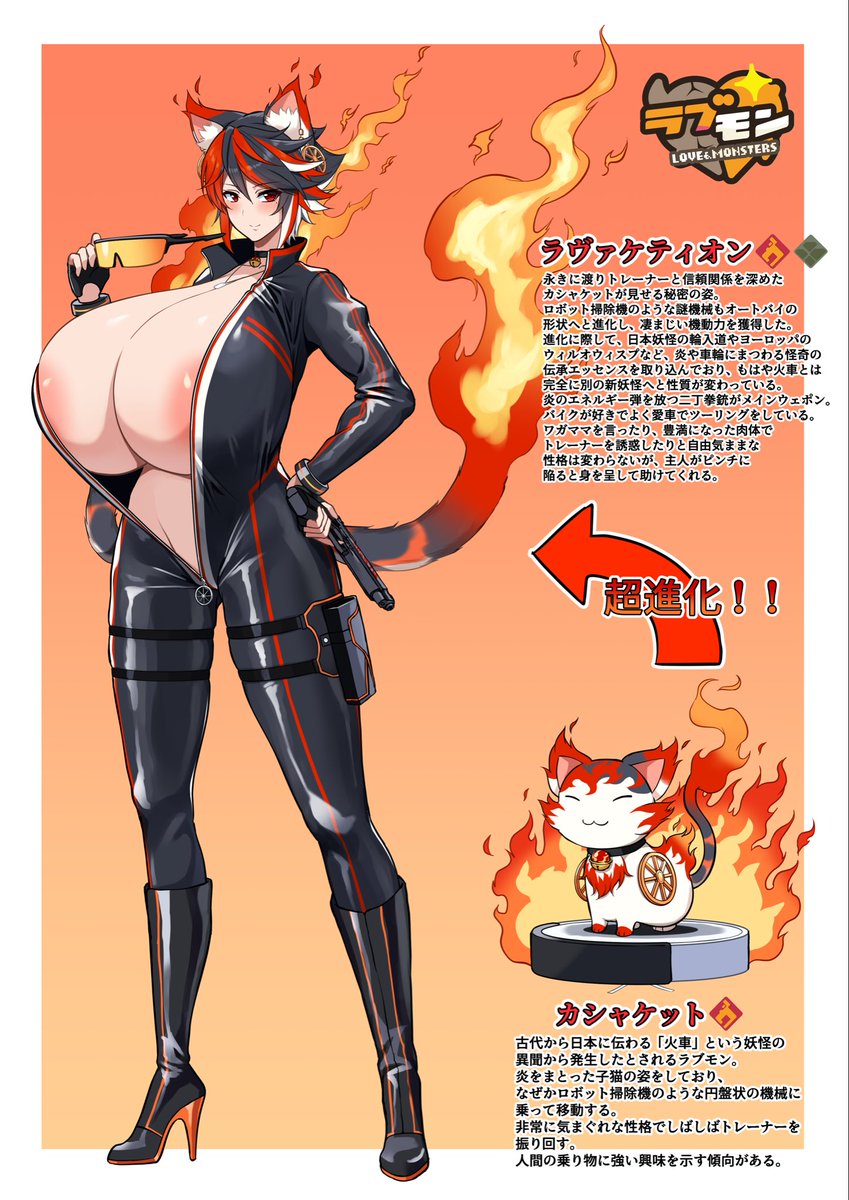 #ラブモン図鑑
ツーリング好きの猫妖怪です対戦よろしくお願いします