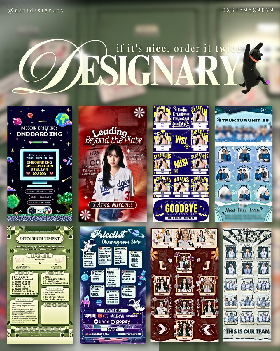 𝐃𝐄𝐒𝐈𝐆𝐍𝐀𝐑𝐘_ by dinn ◇ jasa design 🪼 tweet media