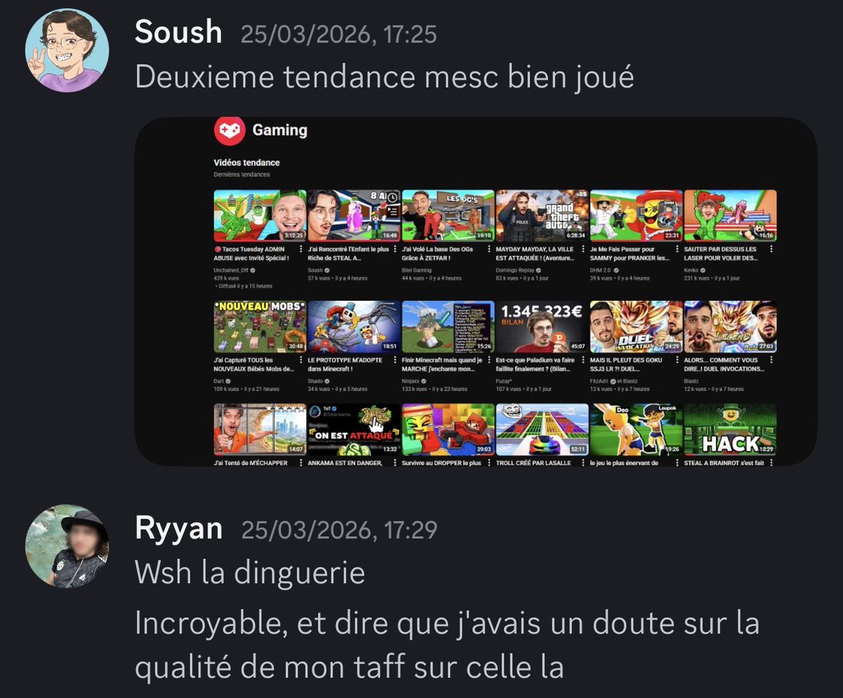 Ryyan270's tweet photo. Je vous avais pas dit, mais 2ème des tendances gaming sur celle-là

2 vidéos 2 fois en tendance, on est dans le bon https://t.co/3LMhntZ9GC