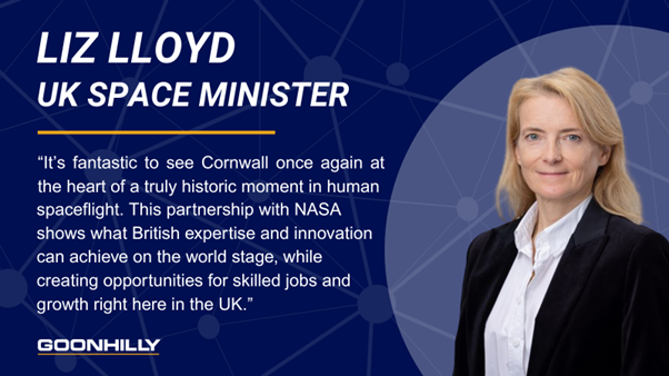 goonhillyorg's tweet photo. We're proud to be:

🌍 Showcasing the science and engineering talent of Cornwall and the UK
🤝 Delivering tangible positive impacts like economic growth and skilled employment, here at home

Thanks to UK Space Minister, Liz Lloyd, for her recognition. https://t.co/UxlX86eCjQ