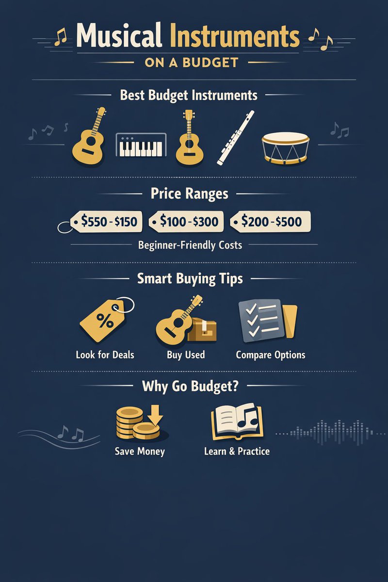 Faithb2bsports's tweet image. 🎸 Music doesn’t have to be expensive. Start smart, play more.

Check out budget-friendly instruments &amp;amp; tips 👇
faithbash.blogspot.com/2026/04/musica…
#BudgetMusic #MusicTips #Instruments #StartPlaying