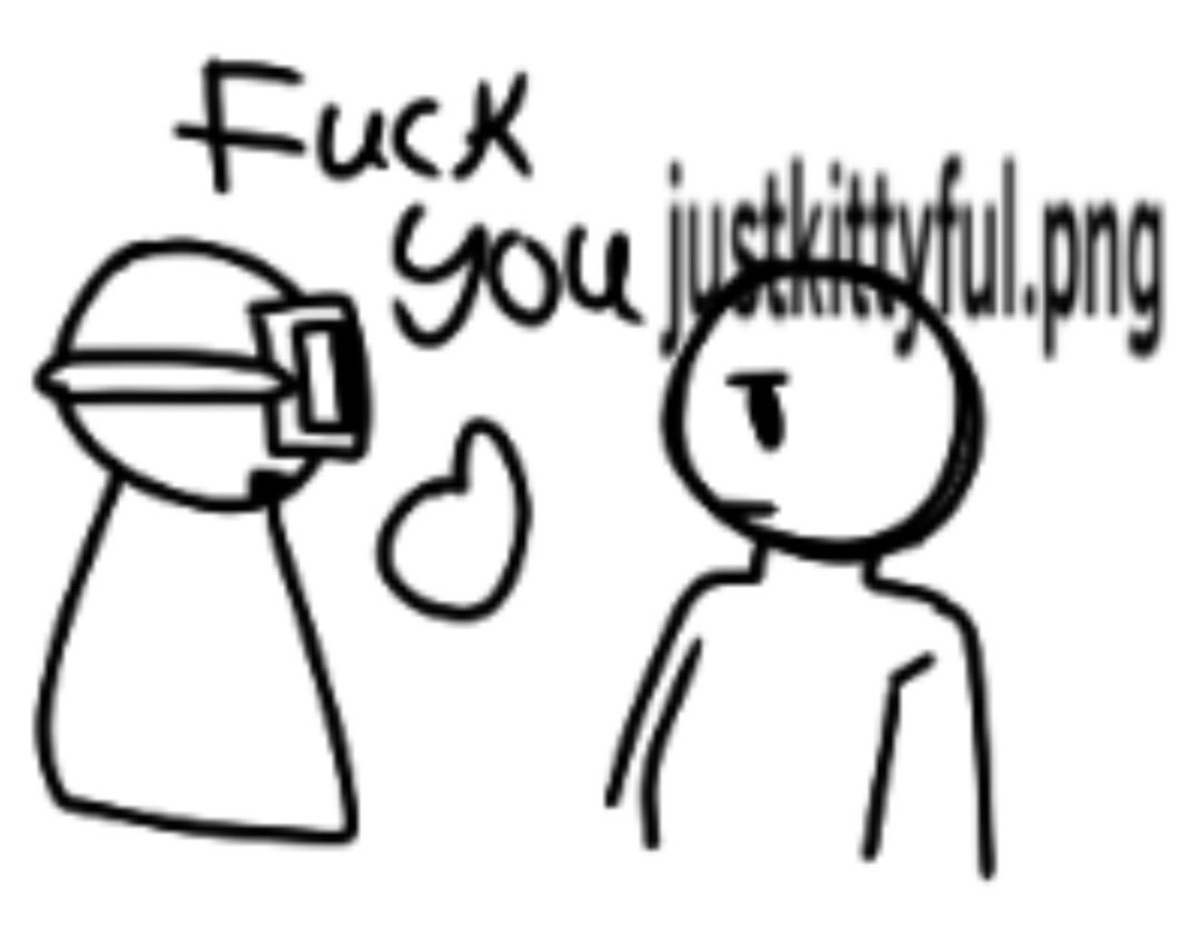 justkittyful's tweet photo. When I overuse a character too much that they started using vulgar language towards me

the image quality sucks ass https://t.co/qQ2NtIOYo0