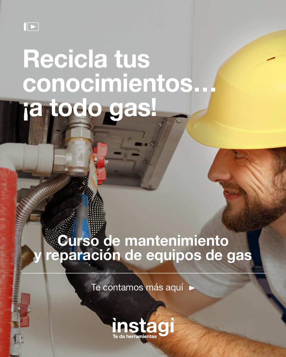 Instagi's tweet photo. 🔥 Curso de mantenimiento y reparación de equipos de gas

🔴 ¡PLAZAS LIMITADAS! 🔴

📅 Inicio: Martes, 13 de abril
⌛ 40 horas presenciales
📍 Zubieta Lanbide Eskola

Inscríbete ahora y recicla tus conocimientos:
📞 943 42 44 65
📩 formacion@instagi.com https://t.co/Qqde1RoN93