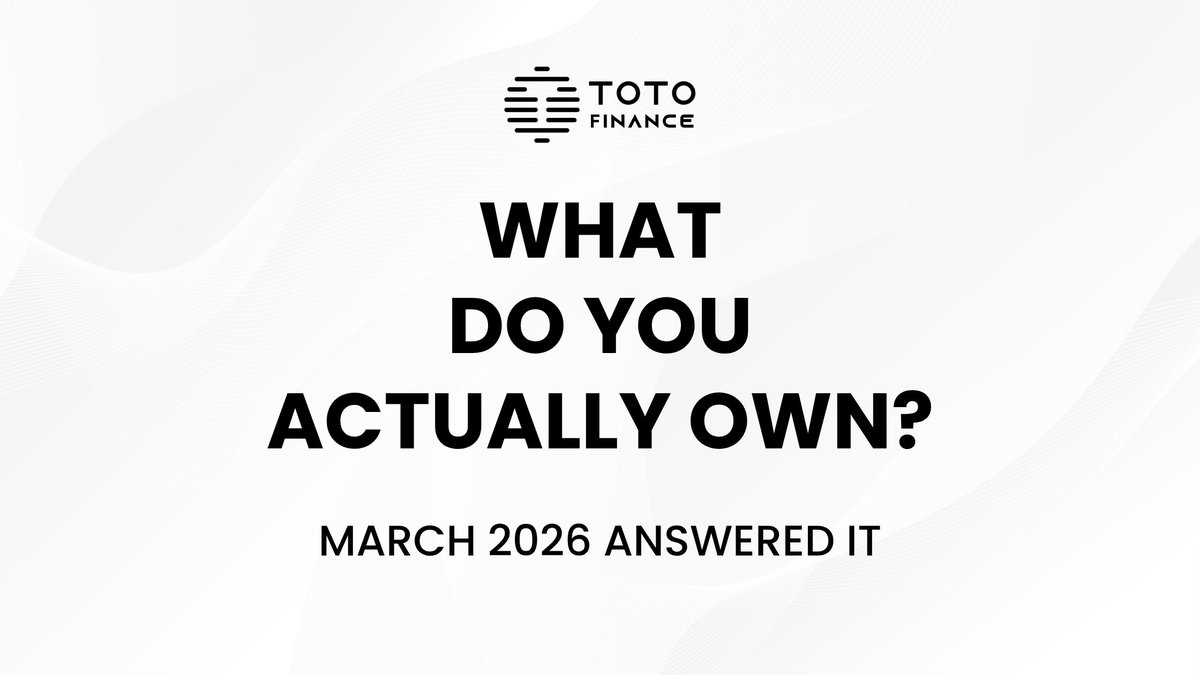 Toto Finance - Total Tokenization tweet media