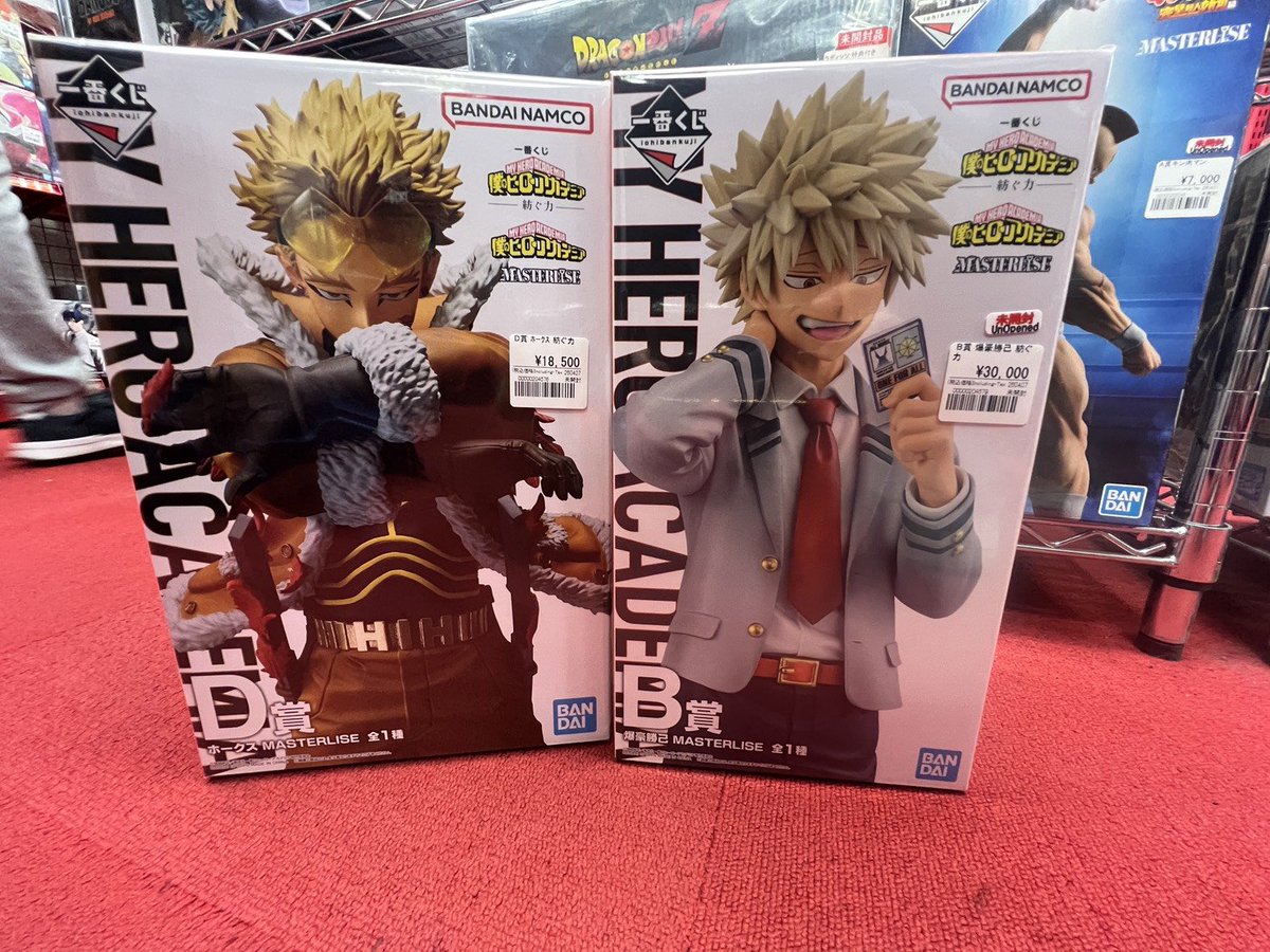 販売情報】 ヒロアカプライズ、一番くじフィギュア 各種2Fにて販売中