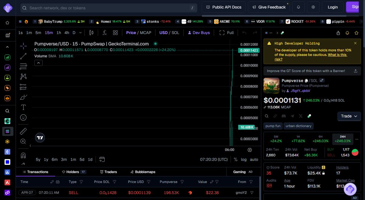 wizzonchain's tweet photo. $Pumpverse just flipped something inside me.

Chart is clean, volume is real, and the right wallets are loading.

Been watching this since launch and the setup is perfect.

1.2 hours old and already moving different.

This one's going to print.
https://t.co/CsUbvmeVvJ https://t.co/DFXFTmKYWm