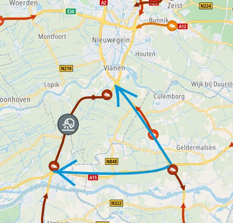 Ongeluk sluit A27 Utrecht richting Breda