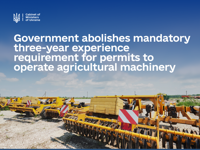 Kabmin_UA_e's tweet image. Government has abolished the requirement of three years of experience to obtain a license to operate agricultural machinery
tinyurl.com/e8sjxx2x
#CMU #Transport #Economy