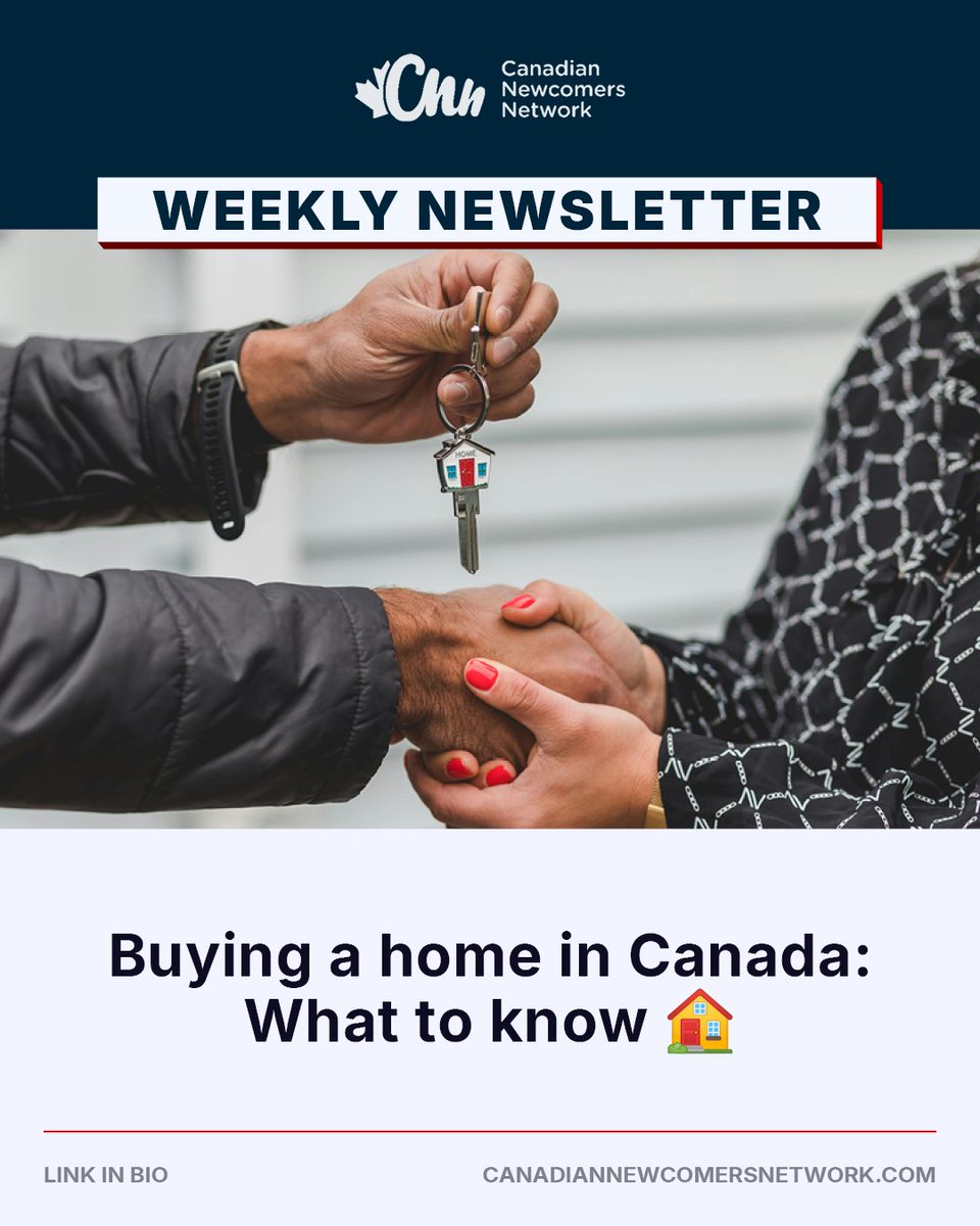 CanadianNewcom1's tweet photo. Thinking about buying your first home in Canada but not sure where to start? This week, we’ve pulled together simple, reliable resources to help you understand the process, explore your options, and take your first steps with confidence. 🏡
👉https://t.co/TIDuDCRSsw https://t.co/LFq23xTU3K