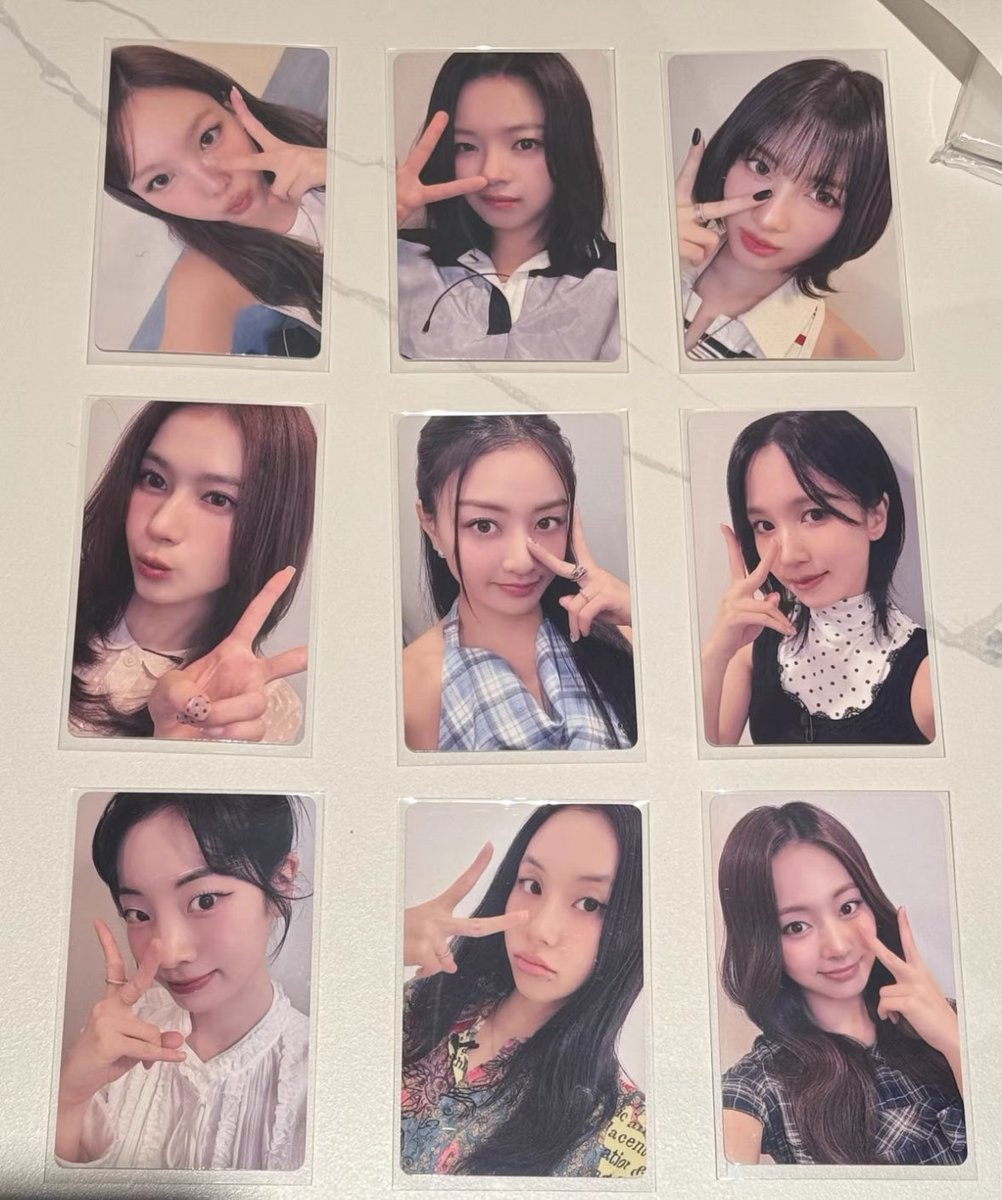 TWICE yizhiyu 共同購入

【譲】
ナヨン、ジョンヨン、サナ、ジヒョ、ミナ、ダヒョン、ツウィ

【求】1400円+梱包費+送料

PayPayまたは銀行振込
サナ、ミナはジョンヨン、ジヒョ、ダヒョン抱き合わせ可能な方優先