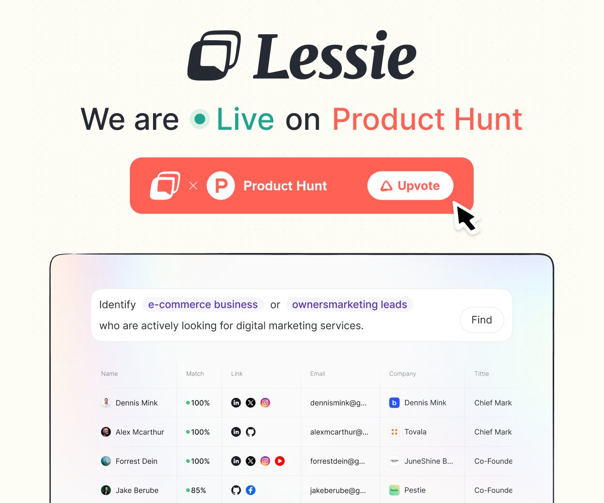 Lessie AI tweet media