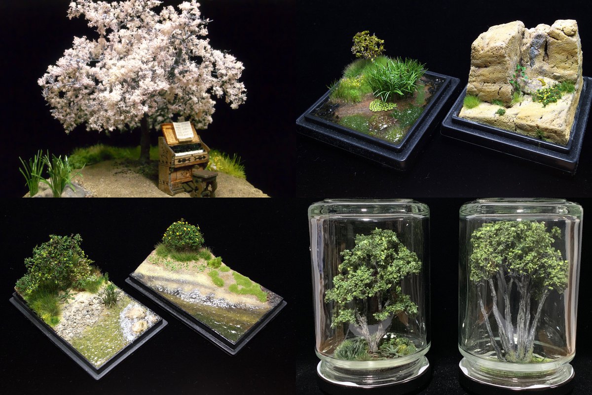 sato_tecchu's tweet image. #海外モデラーに作品を見てもらおう
私は懐古的な建築物や植生の情景を80分の1スケールで作っています。