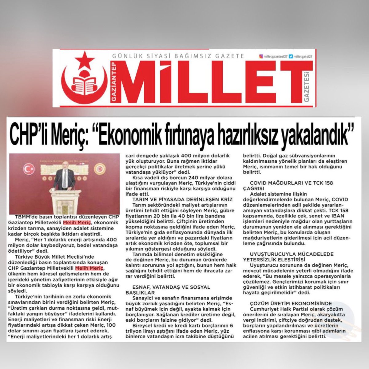 Melih Meriç tweet media