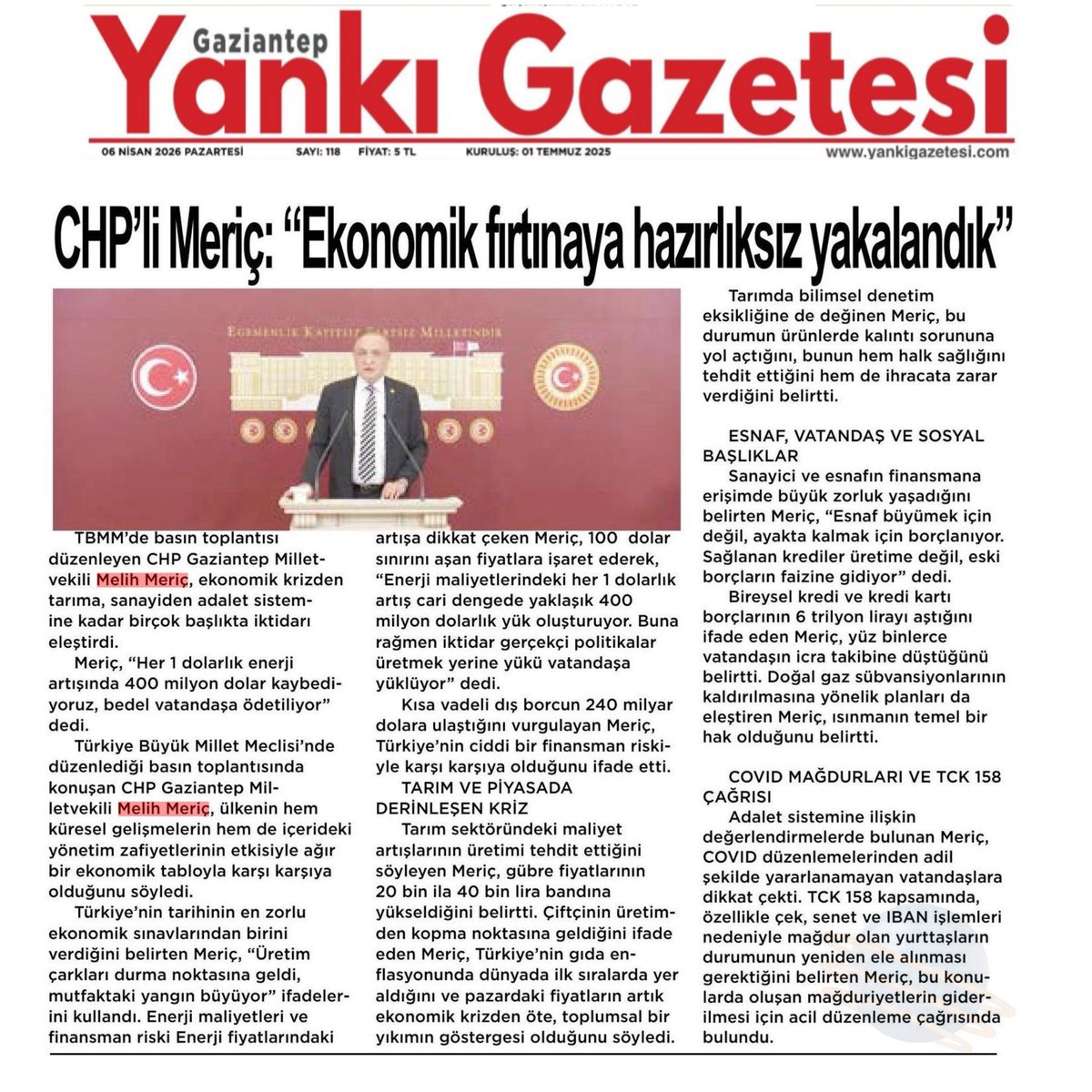 Melih Meriç tweet media