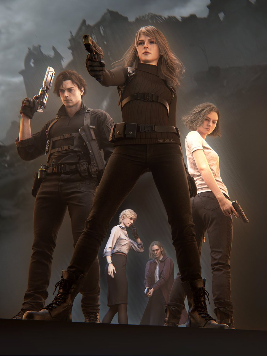 _verion_k_'s tweet image. Resident Evil Requiem 

#ResidentEvil #ResidentEvilRequiem #Capcom #REBHFun #3dart #leonkennedy #graceashcroft #ashleygraham #sherrybirkin