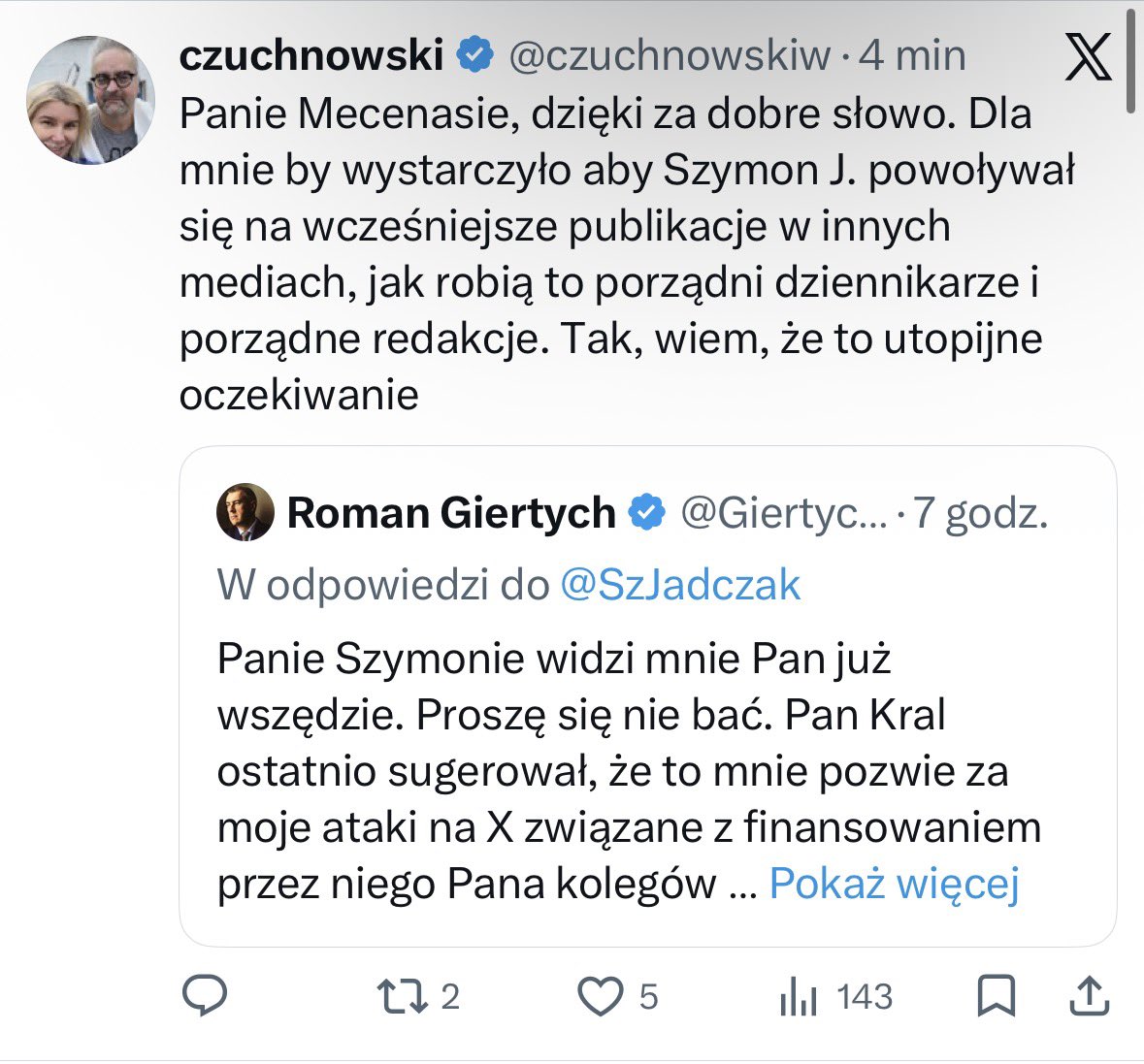 Janusz Cieszyński tweet media