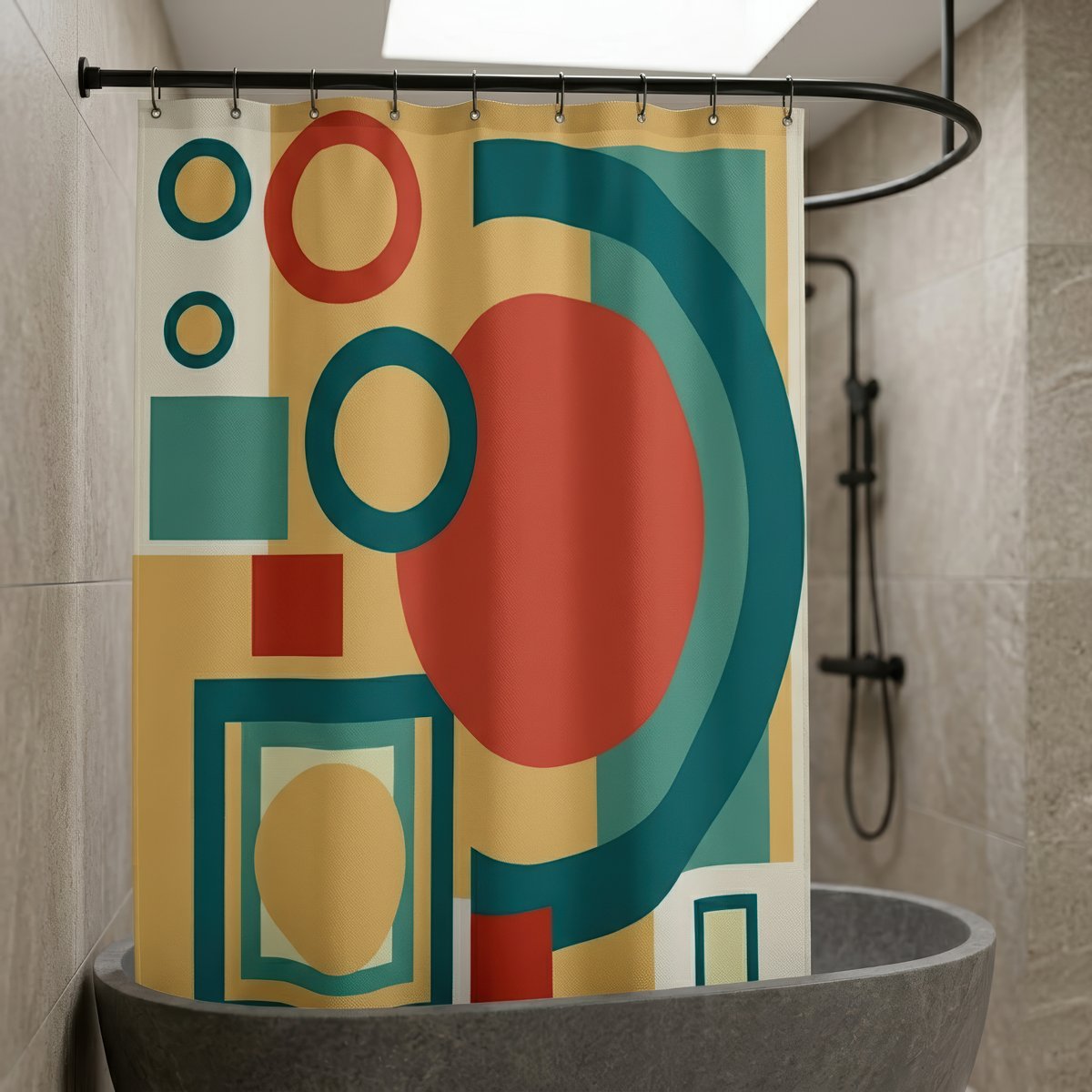 SPJE_Illus_Phot's tweet image. Transform your bathroom into a mid-century modern gallery with this Retro Geometric Risograph Shower Curtain. 🎨✨
zazzle.com/retro_geometri…

#InteriorDesign #RisographArt #ModernBathroom #RetroVibes #GeometricAbstract @followers