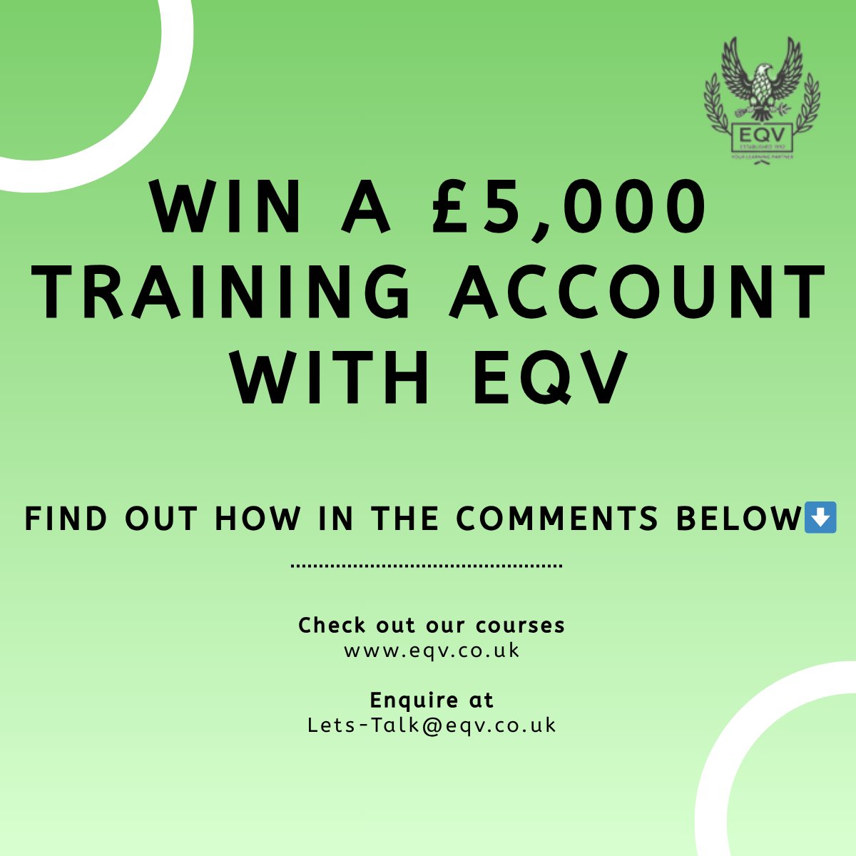 EQVTraining's tweet photo. Instructions to enter ➡️Come and see us at Stand N10 @ The Learning Technologies Show, Scan the QR code on our banner for the CHANCE TO WIN! 
 https://t.co/L40LF99PQa https://t.co/WdZbhrtFpq