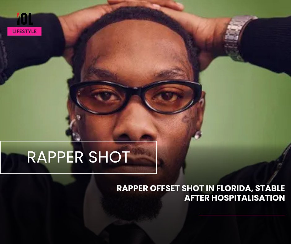 IOL's tweet image. Rapper Offset is on the mend after being shot in Florida on Monday evening. The incident happened just after 7pm near the valet area outside the Seminole Hard Rock Hotel &amp;amp; Casino, according to US media.
#Offset #Gunviolence #shooting #US #Florida @IOL_Lifestyle 
Read on