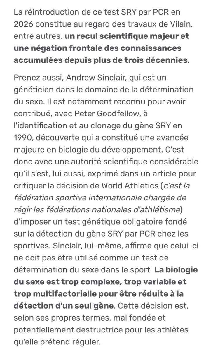 SashaBeckermann's tweet photo. Très fière de vous proposer cette semaine dans la newsletter de @Backseat_fr une longue interview d'@AnaisBohuon sur les tests de féminité du CIO. Il était important de balayer l'intégralité de leur histoire, de comprendre pourquoi ils ne sont scientifiquement pas pertinents. https://t.co/VvAoRVSbm7