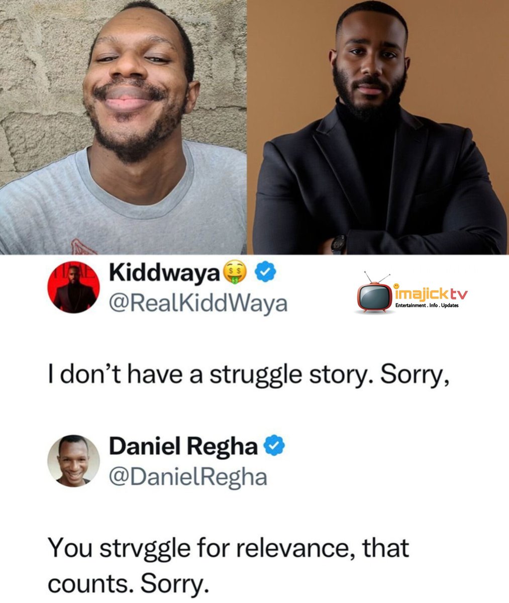 imajicktv's tweet image. Between Daniel regha and Kiddwaya
*
*
#imajicktv  #memesdaily #kiddwaya