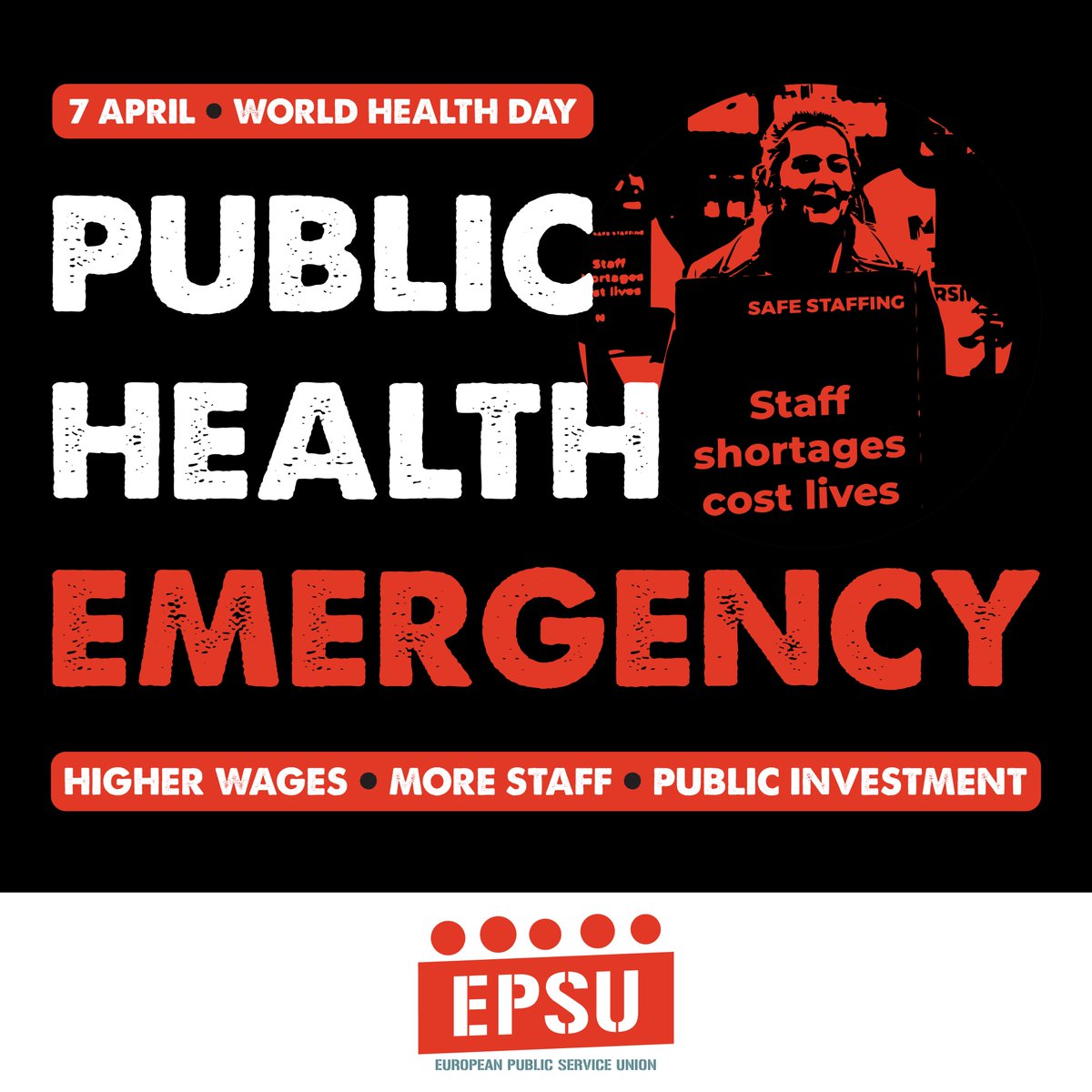 EPSUnions's tweet image. 🚨 Europe is facing a health #emergency - 26% of Europeans were unable to access healthcare!

Reasons? Waiting times, availability of treatments, costs.

In other words, staff shortages, underinvestment, privatisation.

📣 We need safe staffing levels now!