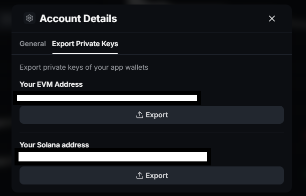 Woombas's tweet photo. Preddy has ZERO access to your wallet or your funds. When you create an account, your private key is right there in your profile.
🔑 Total Control: Export your private key to any Web3 wallet (like Rabby or MetaMask)

https://t.co/5pZTUs6mML

#Polymarket #PreddyTrade #DeFi #Web3 https://t.co/HeA8CpOJpz