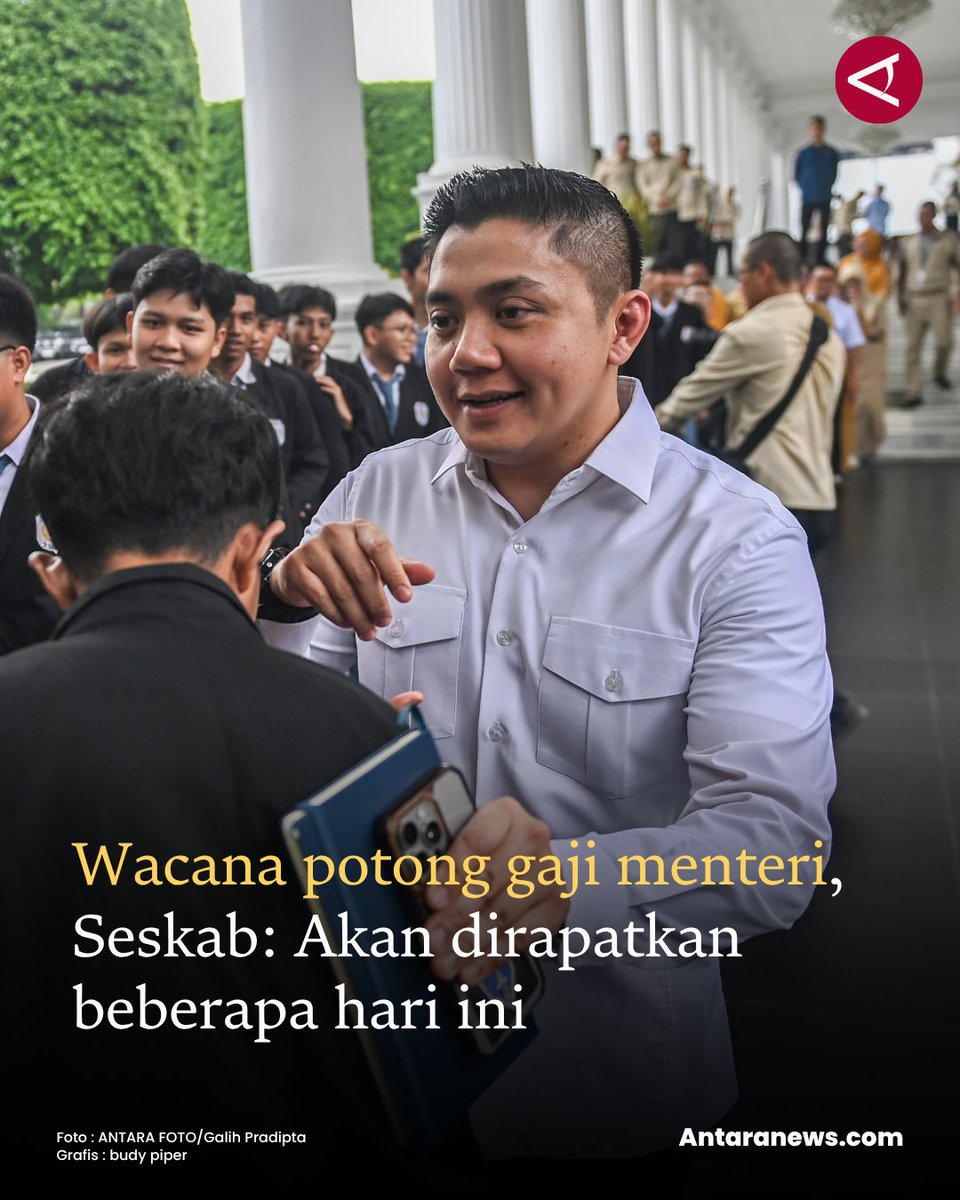 antaranews's tweet image. "Jadi, intinya konsep-konsep itu akan dirapatkan dalam beberapa hari ini," ucap Seskab Teddy.

#teddy #potonggajimenteri #seskab
Baca selengkapnya 
antaranews.com/berita/5515365…