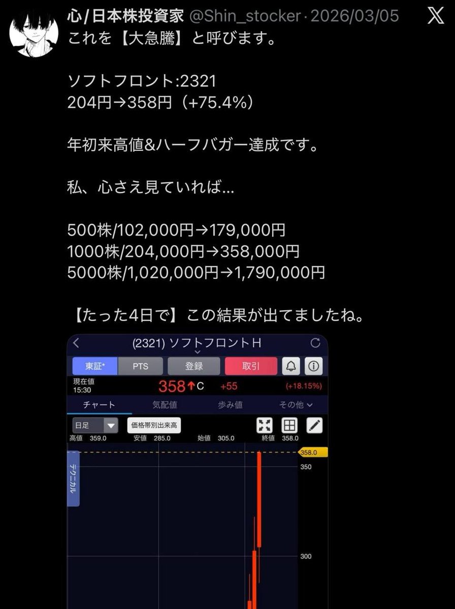 心/日本株投資家 tweet media