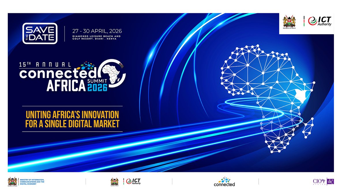 ICTAuthorityKE's tweet image. Four days may not seem like much — unless you’re in the right room.

Connected Africa Summit 2026 is designed for people actively building Africa’s digital economy — not just talking about it.

#ConnectedAfrica2026 #DigitalAfrica #TechLeadership