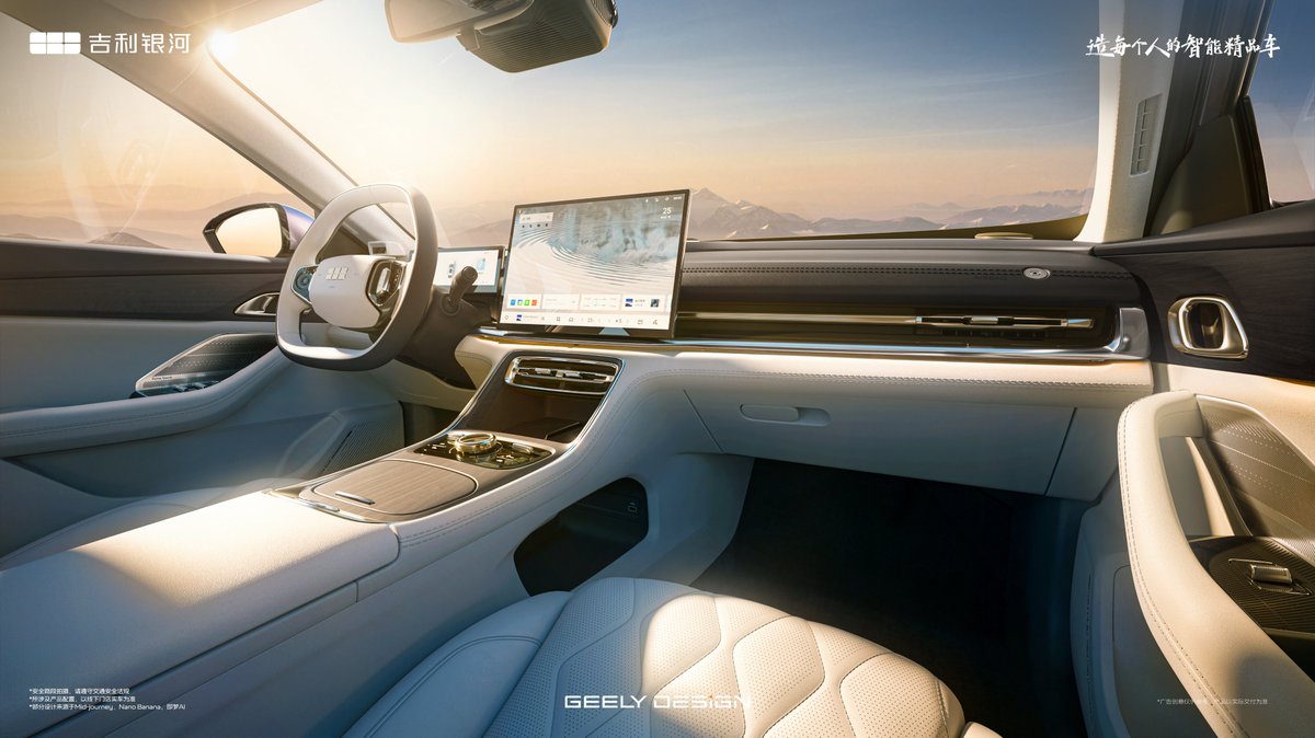 CNEVhome's tweet image. Geely Galaxy A7 EV official photos.

As a powertrain swap, the only visual tweak is a revised front bumper compared to the hybrid version.

Per MIIT data, the A7 EV offers 49.52kWh and 58.05kWh battery packs, delivering 470km and 550km (CLTC) respectively.

The range is modest,