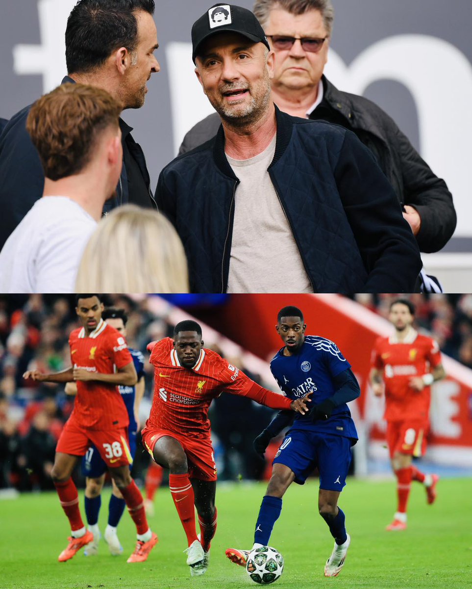 Footballtweet's tweet photo. 🇫🇷🗣️ Christophe Dugarry: “PSG are going to DESTROY Liverpool and wrap up the tie in the first leg!

It’s going to be a BLOODBATH! A complete walk in the park for PSG!

The difference in level is MASSIVE! Have you seen Liverpool play? NO legs, nothing there—they’re playing at walking pace… there’s no contest.

They’ve been disastrous—10 league defeats already this season.” 🤯