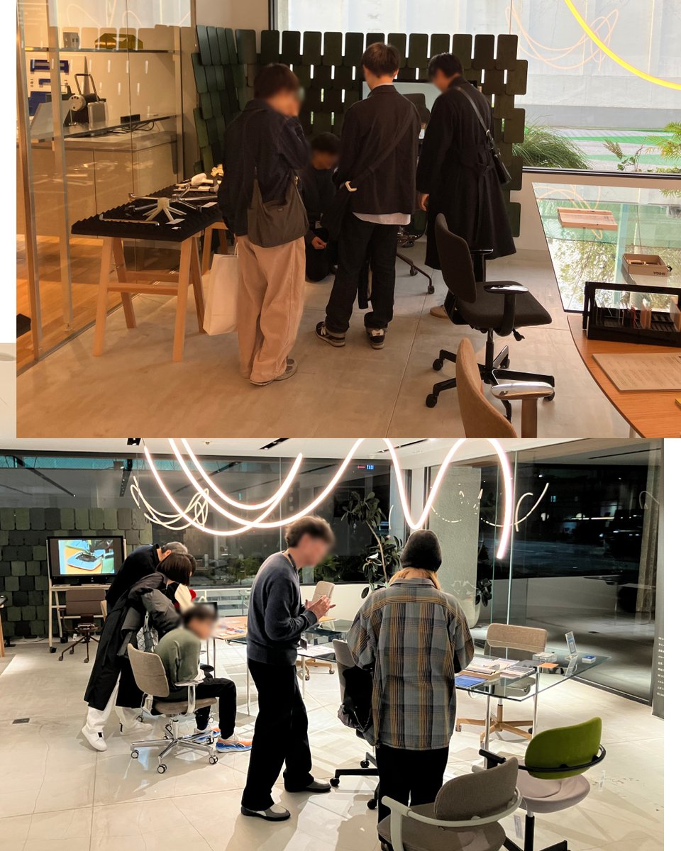 itoki_shop's tweet photo. 青山にて『SHIGA』ポップアップ試座会

3月27日・28日のポップアップ試座会では、たくさんのお客さまにご来場いただき、���子の座り心地やデザイン性、色選びの楽しさを実際に体験していただくことができました。

「想像以上に快適だった」「かっこいい椅子」「じっくり色選びができてうれしい」など、お声をたくさんいただき、スタッフ一同大変励みになりました。

4月10日(金)11日(土)にも青山にてポップアップ試座会を開催いたしますので、『SHIGA』や『vertebra03」にご興味のある方はぜひこの機会にご来場ください。

■日時
4月10日(金)・4月11日(土)（入場無料・予約不要）
11時～19時※通常のショールーム営業時間と異なります

■アクセス
会場：青山ビル1F ITOKI DESIGN HOUSE AOYAMA
住所：〒107-0061 東京都港区北青山1-2-3 青山ビル1F
銀座線、半蔵門線、都営大江戸線「青山一丁目駅」0番出口直結

イベントページはこちら
https://t.co/PIApR4Dge4